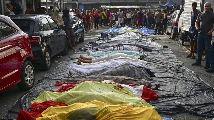 Polisi Brasil Gerebek Geng Narkoba, Ngeri! 40 Mayat Ditemukan dalam Operasi yang Mengerikan