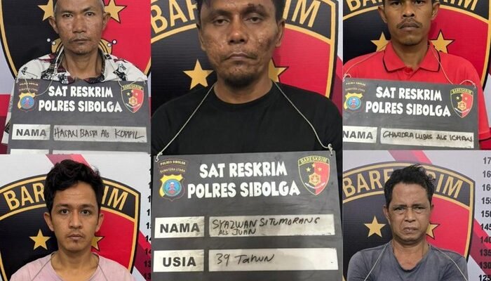5 Pria yang Hancurkan Kebenaran di Masjid Sibolga: Tampang Pelaku Penganiayaan yang Membunuh Pemuda