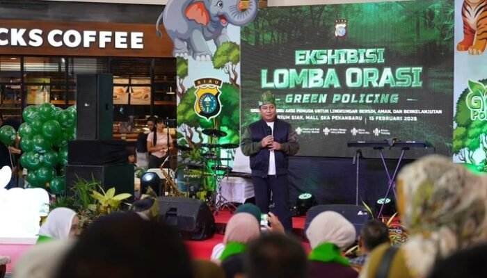 **Menggugah Kebanggaan Generasi Muda: Pelajar dan Mahasiswa Riau Suarakan Isu Lingkungan Lewat Orasi Green Policing**
