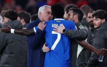 “Courtois Kecewa Mourinho Salahkan Vinicius soal Insiden Rasisme di Leg Pertama Liga Champions”