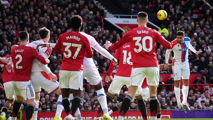 **MU Vs Crystal Palace: Kejutan di Babak Pertama, Lacroix Bawa Crystal Palace Unggul 1-0**