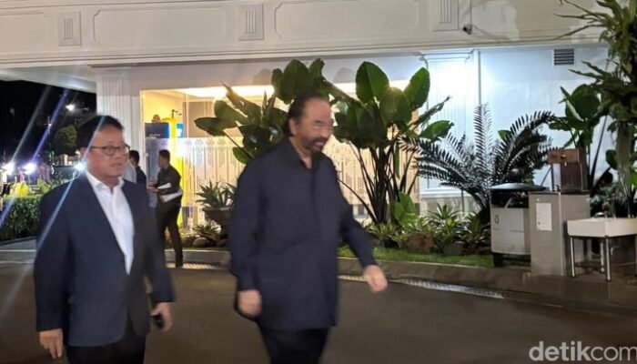 Istana Ditandangi Ketum Parpol, Prabowo Ajak Surya Paloh-Bahlil
