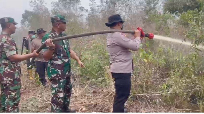 Api Menerjang 14 Titik di Dumai, Operasi Gabungan TNI-Polisi Sukses Padamkan!